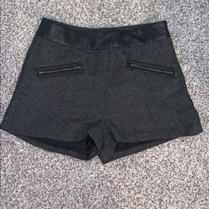 Black high waisted shorts